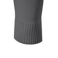 thumbnail image 4 of Feancey Mens Slim Fit Quarter Zip Sweater Winter Casual Mock Neck Knit Pullover Soft Long Sleeve Knitted Sweaters Stretch Skinny Jumper Tops Dark Gray L, 4 of 9