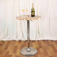 thumbnail image 3 of HSHDLDF JISEN Nappe Ronde en Spandex pour Cocktail, Ajustée et Extensible, Bonnet de Table 24 Pouces B-Champagne avec Brun, 3 of 4