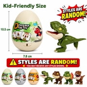Funtogether Toys Dinosaur Eggs Toys for Kids Ages 3-6, Blind Box Style Pop Open Surprise Figures, 3 pack