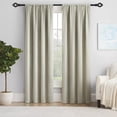 thumbnail image 2 of Urbanest Adjustable Single Curtain Rod Set Burnt Gold Leto Finials – 1 - Inch Diameter, With Black Rod, 84–120 Inches, 2 of 6