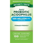 Probiotics for Men and Women | 500 Million CFU | 100 Capsules | Acidophilus | by Nature's Truth