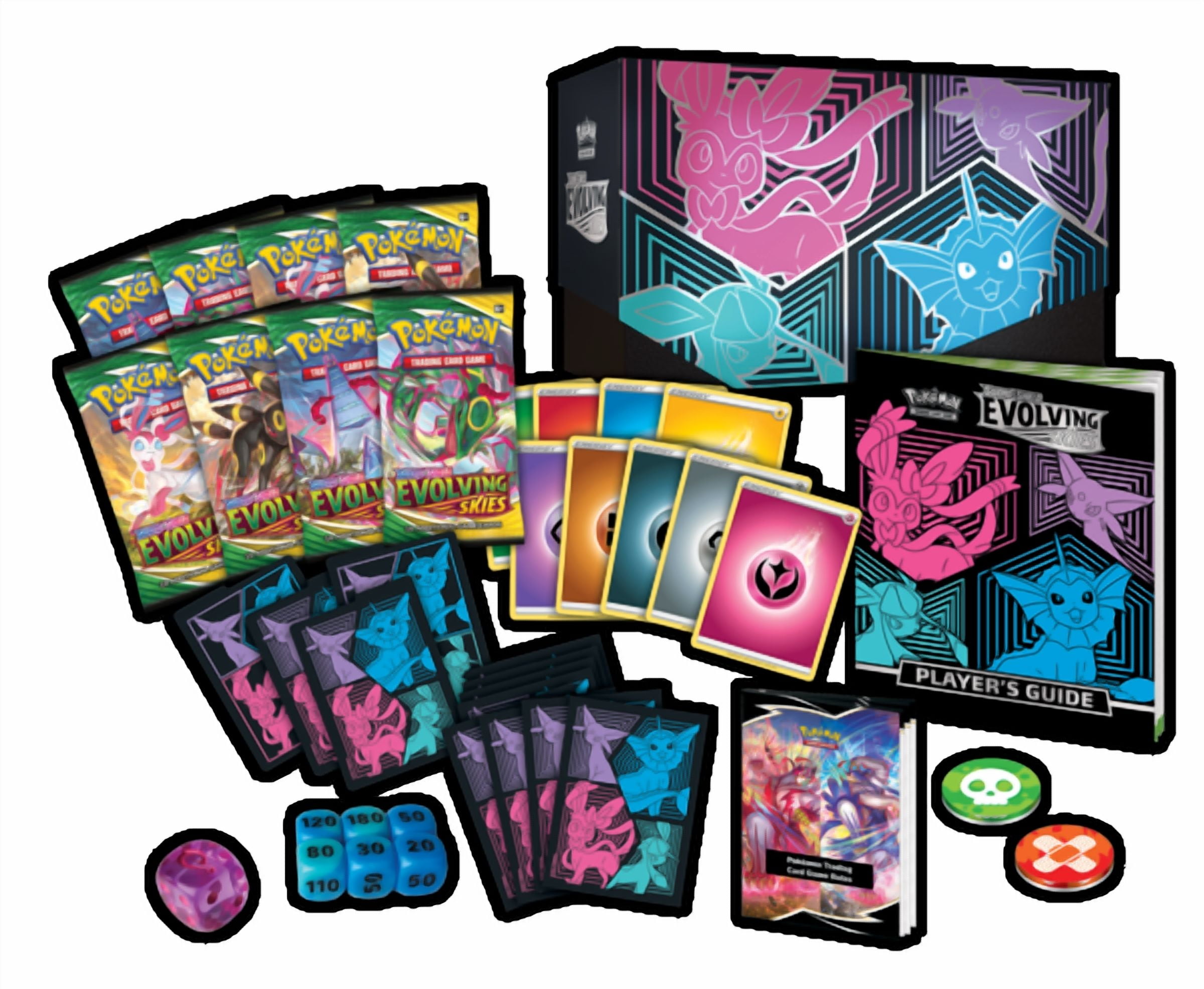 Pokemon Trading Card Games Evolving Skies Elite Trainer Box - Vaporeon  Espeon Glaceon Sylveon - Walmart.com
