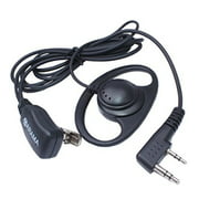 Arama Walkie Talkie Earpiece Pro D Shape Radio Earpiece Headset with PTT & Mic Compatible with 2 PIN Kenwood HYT Puxing Wouxun Lt-2288 Lt-3107 Lt-3188 Lt-3260 Lt-3268 Etc 2 Way Radios B108K01