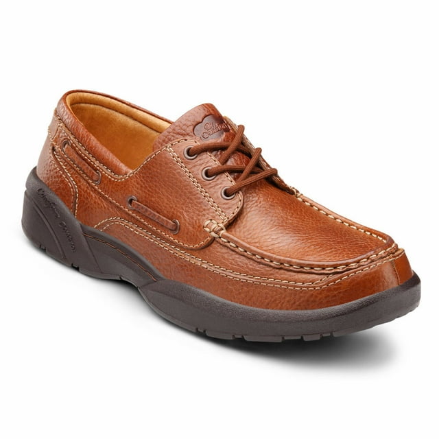 Dr. Comfort Patrick Men's Boat Shoe: 11 X-Wide (3E/4E) Chestnut Lace