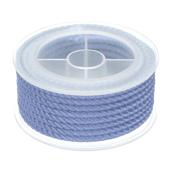 Uxcell Nylon Thread Twine Beading Cord, 13ft Stretchy Braided Bracelets String Cord for Jewelry Making, Grey Blue