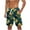 Army Green, variant on Summer Savings! MELDVDIB Mens Swim Trunks Big & Tall Swimsuit Elastic Waist Floral Print Swim Board Shorts Bathing Suit Summer Casual Hawaiian Beach Shorts with Pockets Black L