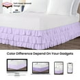 thumbnail image 4 of SGI Bedding 12 Inch Multi Ruffled Bed Skirt | Microfiber Bed Skirt | Fade Resistant, Wrinkle Free, Anti-static, Decorative, Extra Storage Space, Clutter-Free | Queen, Lilac, 4 of 8