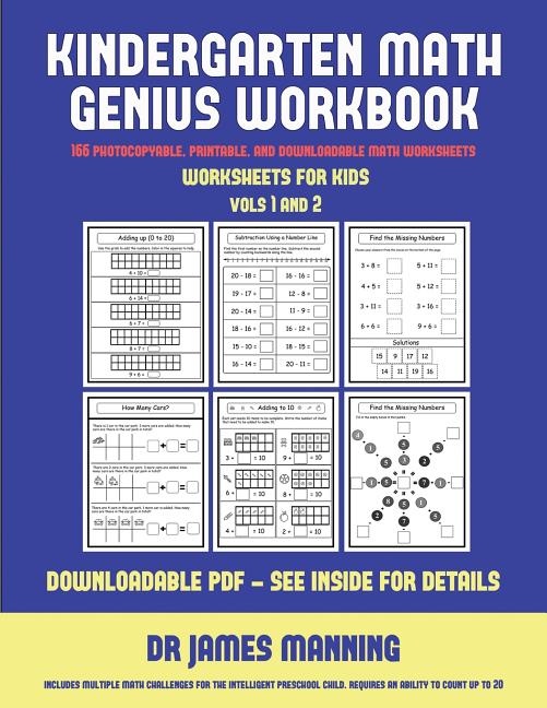 worksheets for kids worksheets for kids kindergarten math genius this book is designed for preschool teachers to challenge more able preschool students fully copyable printable and downloadable series 15 paperback walmart com