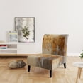 thumbnail image 2 of Designart "Gleaming Gold V" Gold Abstract Collages Upholstered Accent Chair - Modern Arm Chair For Living Room, 2 of 7