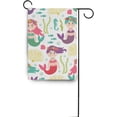thumbnail image 6 of SKYSONIC Garden Flag Mermaids Sea Horses Double-Sided Printed House Sports Flag-12x18(in)-Polyester Decorative Flags for Courtyard Garden Flowerpot, 6 of 6