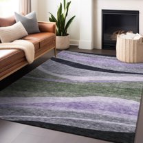 Addison Rugs Chantille Indoor/Outdoor Transitional Swirls Aloe Washable Rectangle Rug, 3' x 5'