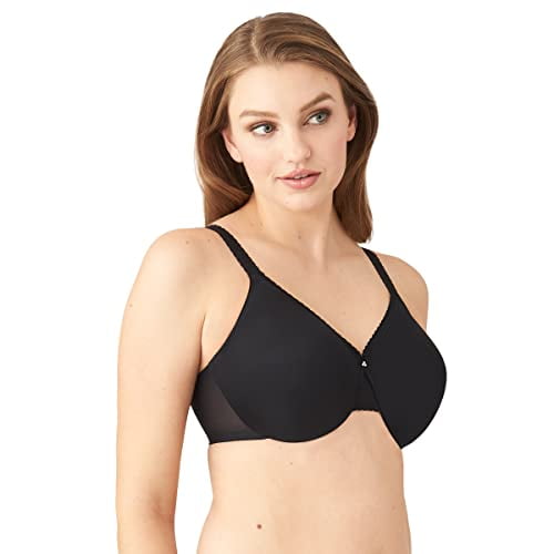 Women's Underwire Full Coverage Lace Bra Plus Size Non Padded Comfort  Minimizer 32-DD Black at  Women's Clothing store