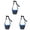 Blue 3PCS, variant on Soft Muzzle For Medium Large Sized Dog To Avoid Biting Barking Chewing Air Mesh Large No Barking Muzzle With Reflective Adjustable Strap For Dog,One Size,Purple