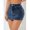 Blue, variant on High Waist Bodycon Denim Mini Skirt Blue