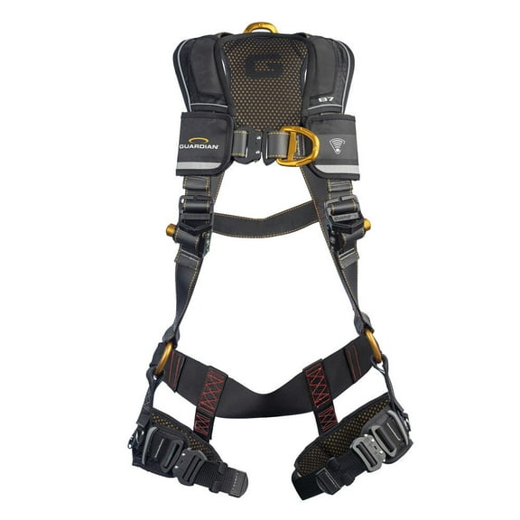 Guardian Fall Protection Full Body Harness With Qc Chest/leg Buckle Sternal D-Ring
