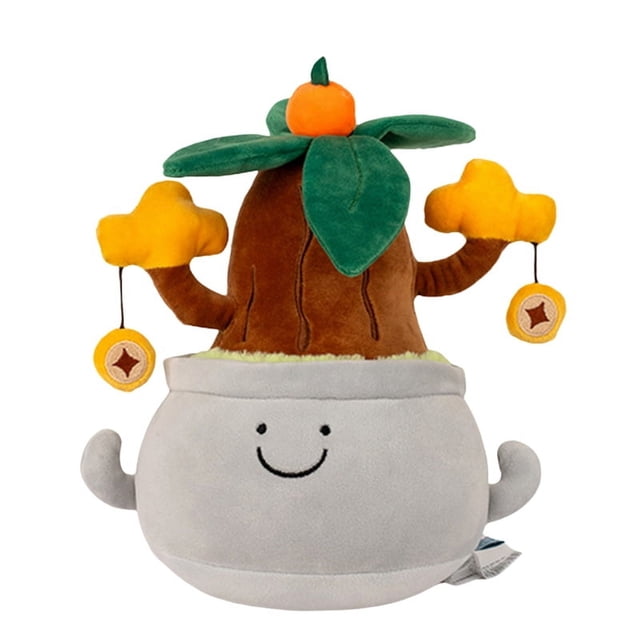 Muñeco de Peluche de Simulación de Plantas Suculentas en Macetas, Almohada de Flores en Maceta, Decoración Suave para la Mesita de Noche C