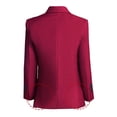 thumbnail image 2 of Boy's Wine Red Suit Jacket Formal Suit for Wedding Church Birthday Party Prom School Homecoming Stage Show, 2 of 5