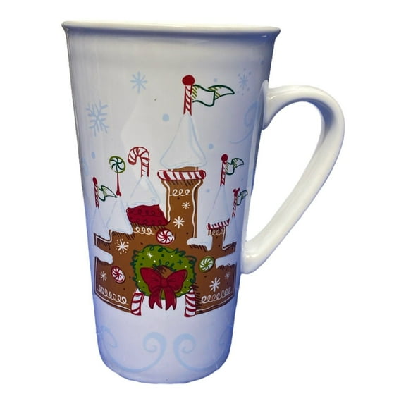 2017 Disney Parks Holiday Gingerbread Starbucks Ceramic Travel Tumbler