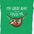 thumbnail image 4 of Inktastic My Great Aunt Loves Me Cute Sloth and Baby Boys or Girls Baby Bodysuit, 4 of 5