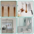 thumbnail image 4 of 30Pcs Adhesive Heavy Duty Wall Hooks 33lb (Max) Transparent Reusable Seamless Nail Free Hooks Waterproof and Oilproof Bathroom Kitchen Utility Towel Mug Spatula Can Opener Scissors Hooks, 4 of 7