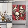 thumbnail image 5 of GZHJMY Skull Rose Dishwasher Magnet Cover Dishwasher Front Door Cover Magnet Sticker, Trimmable Refrigerator Dishwasher Magnetic Decals Kitchen Appliance 20 x 26 Inches Home Decor, 5 of 6