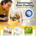 thumbnail image 3 of Slow Feeder Dog Lick Bowl with Rolling Ball, Lick and Roll Bowl for Dogs, Anti-Slip Silicone Puzzle Feeder for Liquid Treats, Anxiety Relief Toy for Dogs Cats（Grey）, 3 of 9