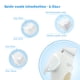 thumbnail image 2 of Cortadora de cabello para bebés, recortadora de cabello silenciosa para niños y niños, kit de corte de cabello inalámbrico recargable a prueba de agua para niños pequeños, blanco TUNC Sencillez, 2 of 5