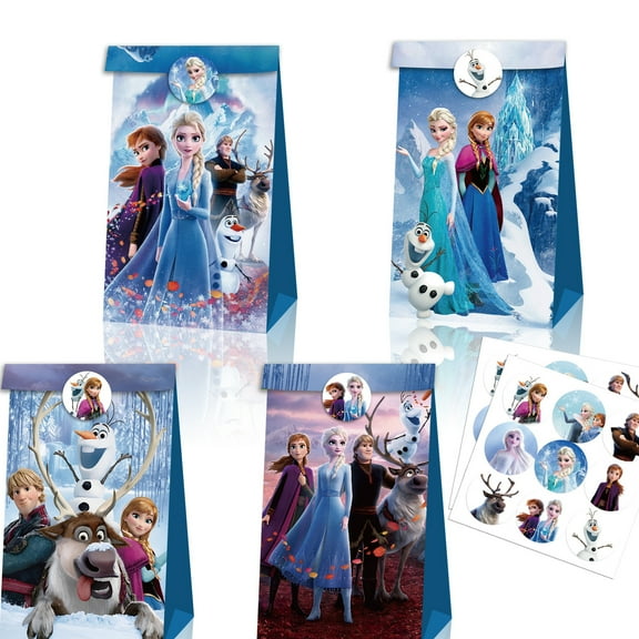 Birthday Party Favor Box Wedding Favor Bag, 12 Pieces Theme Princess Candy Party Favor Boxes, Princess Prince Themed Party for Celebrations and Special Events, 18 Stickers