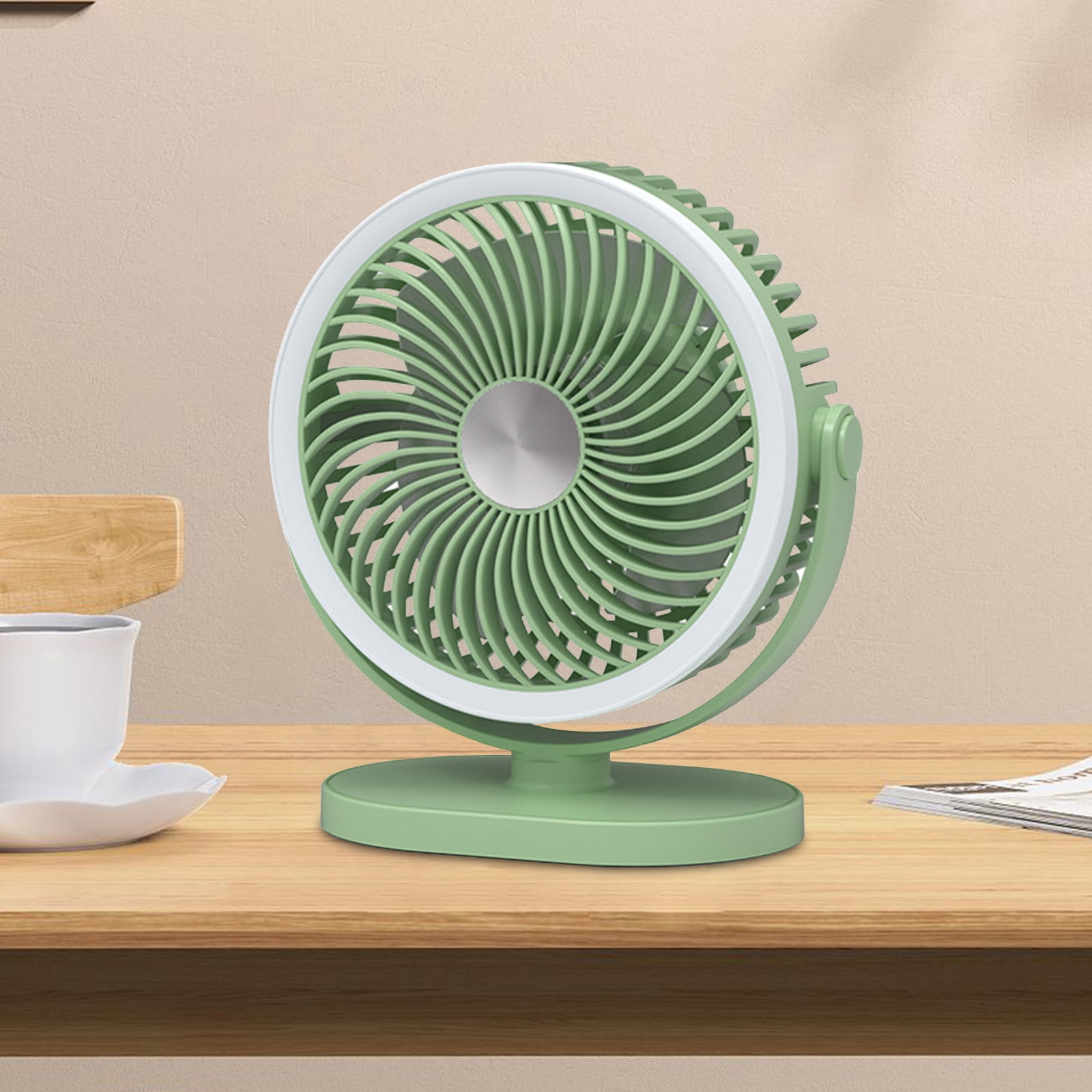 Timifis Portable Fan Outdoor Desktop Night Light Usb Rechargeable Fan Home Dormitory Bedroom Desktop Lighting Small Table Fan Mothers Day Gifts Spr