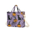 thumbnail image 7 of FORMRS Womens Corduroy Tote Bag Crossbody Shoulder Handbag with Pocket, Halloween Pumpkin, 7 of 7