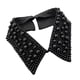 thumbnail image 3 of Gargantilla de Solapa de Chal Falso para Mujer Y Niña, Accesorios Informales, Collar, Corbatas para Ropa, Blusa, Suéteres, Ropa de Carnaval Negro, 3 of 8