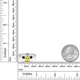 thumbnail image 6 of Gem Stone King 14K White Gold Canary Mystic Topaz and Black Onyx Engagement Ring for Women | 1.76 Cttw | Oval 8X6MM | Gemstone November Birthstone | Size 9, 6 of 6