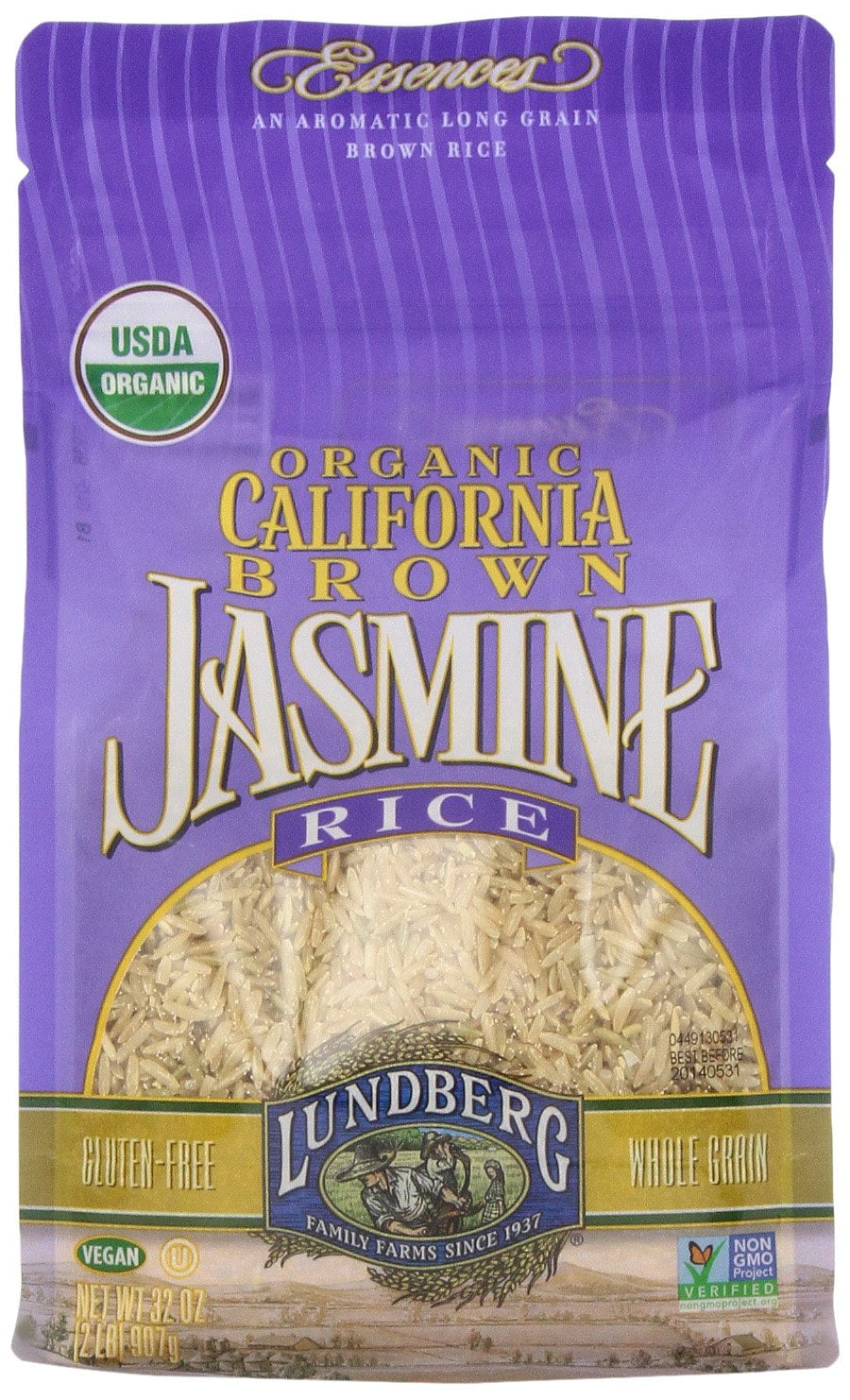 Lundberg Organic California Brown Jasmine Rice, 32 Ounce