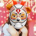 thumbnail image 4 of 1 Juego de máscaras en blanco, máscaras pintables, máscara de papel maché, máscaras de fiesta de Cosplay Diy con pigmento y cepillo, 4 of 5