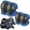 Blue Black, variant on BOSONER Basic Kids Protective Gear: Kids Knee Pads and Elbow Pads with Wrist Guards Set for 3-15 Years - Design for Roller Skates, Cycling, BMX Bike, Skateboard, Inline Skating, Scooter Riding Sports