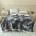 thumbnail image 4 of Zawou Large Double Layer Thickened Lamb’s Wool Milk Fleece Blanket, Soft Plush Winter Throw for Sofa, Bed, or Dormitory, Cozy Nap Blanket, Portable Warm Comfort, 150x100cm, 4 of 6