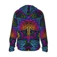 thumbnail image 3 of Kll Indian Mandalas Dragonfly Print Men'S Women’s Upf 50+ Sun Protection Outdoor Hoodie Jacket Long Sleeve Fishing Hiking Performance Shirt- X-Large, 3 of 8