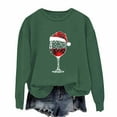 thumbnail image 2 of ‌FDGIU Women's Christmas Sweatshirt 2025 – Fleece Lined Pullover, Merry & Bright Holiday Top, 2 of 3