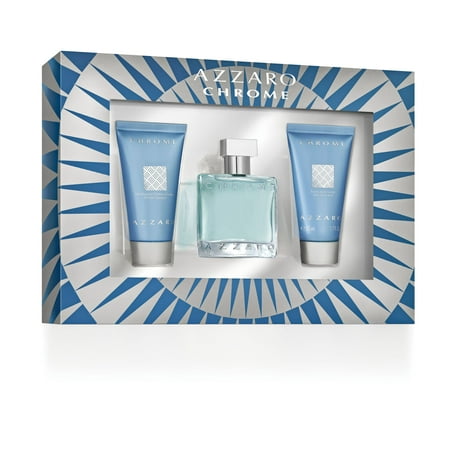 Azzaro Chrome Fragrance Gift Set for Men, 3 piece (Best Expensive Gifts For Men)