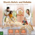 thumbnail image 3 of Pikler Triangle Set 8 in 1 Toddler Toy Indoor Foldable Montessori Climbing Set, 3 of 8
