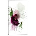 thumbnail image 2 of DESIGN ART Designart "Purple Rose Sketch Watercolor" Modern Floral Canvas Wall Art - Purple 30 in. wide x 40 in. high, 2 of 2