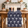 thumbnail image 2 of Table Runner 108 Inches Long for Kitchen Dining, Date Tree Dresser Scarf Farmhouse, Dining Table Decorations for Wedding/Parties, Navy Blue Farmhouse Summer Tropical Plants 13 x 108 In, 2 of 8