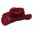 Wine, variant on Zijinkuiwen Unisex Cowboy Hat with Woven Ethnic Band and Multi‑Medallion Coin Ornament for Western Themed Party Cosplay Country Music Festival Gathering,Wine,One Size