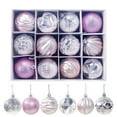 thumbnail image 2 of Up to 50% off! LSLJS Christmas Tree Ball Decorations for Xmas Tree, 24 Pcs 2.36 inch Sparkling Shatterproof Christmas Ball 6 Style Hanging Bauble Sphere Xmas Holiday Pendant Christmas Decorations, 2 of 2