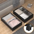 thumbnail image 3 of Under Bed Shoe Storage Organizer Drawer, Under Bed Storage Containers Dustproof with Wheels for Bedroom, 3 of 8