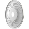 thumbnail image 4 of Ekena Millwork 22"OD x 3 1/2"ID x 1"P Berkshire Thermoformed PVC Ceiling Medallion (Fits Canopies up to 10 1/8"), Aged Dark Steel, 4 of 5