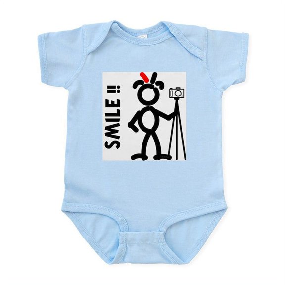 CafePress - Red Smile3 Infant Bodysuit - Baby Light Bodysuit, Size Newborn - 24 Months