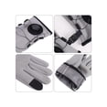 thumbnail image 3 of Deago Winter Waterproof Thermal Gloves for Men, Cold Weather Windproof Ski Snow Gloves with Touchscreen Fingers & Adjustable Knob for Running Cycling Hiking Driving (Gray), 3 of 9