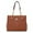 Brown, variant on MKF Collection Makenna Women's Shoulder Bag Vegan Leather Handbag Purse with a Double Handle by Mia K - Red