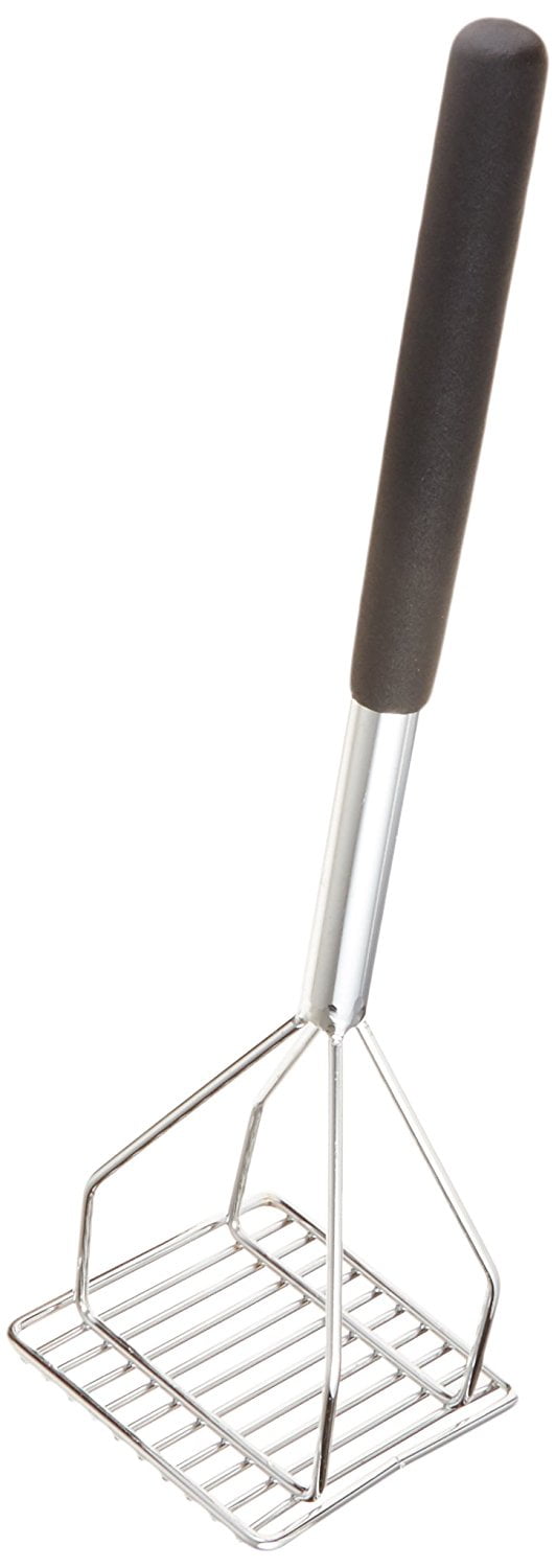 Winco PTMP-24R 5x24.5-Inch Round Potato Masher Plastic Handle